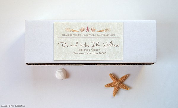 Seashell Wedding Invitations Kit