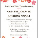 Second Wedding Invitation Samples