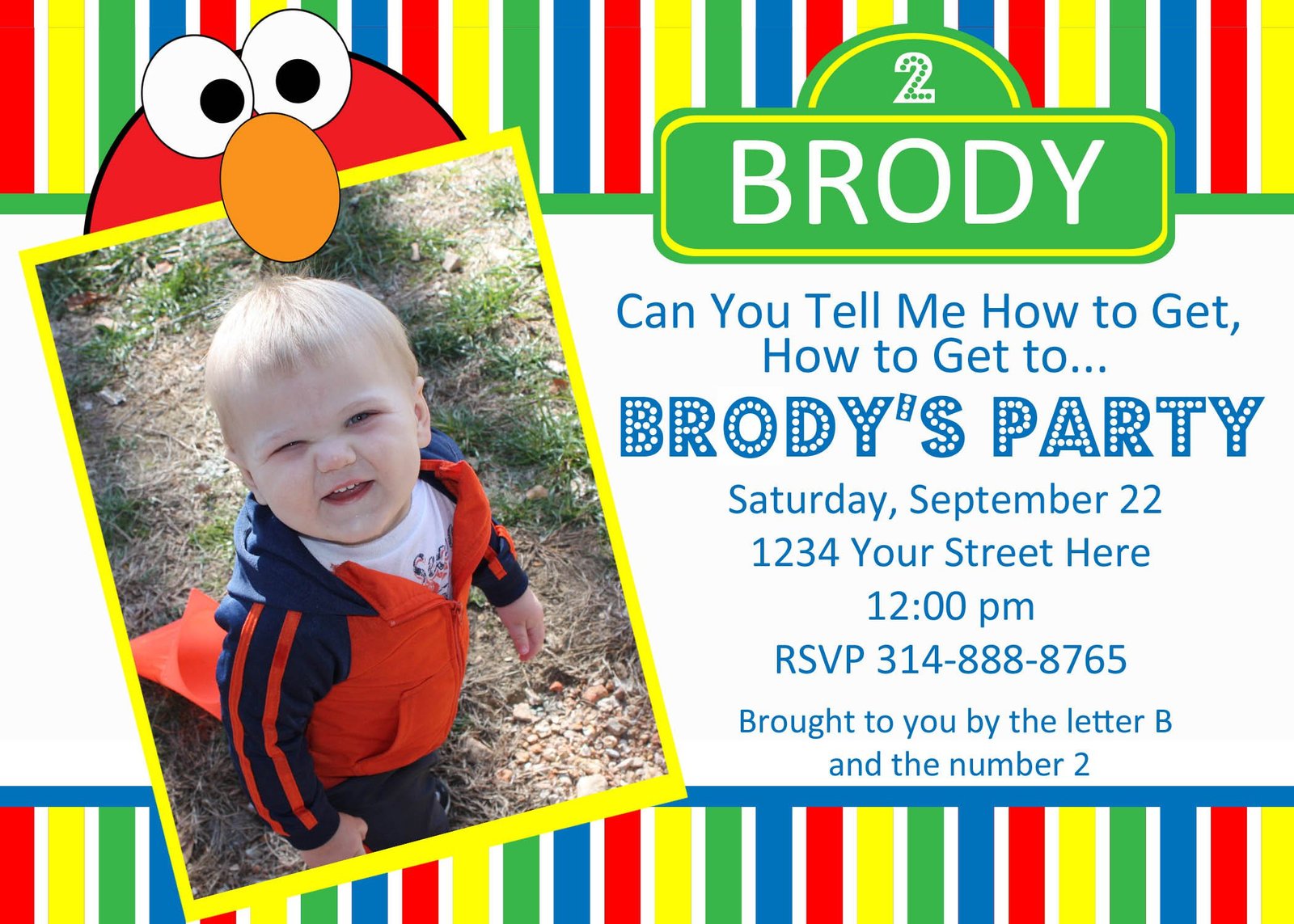 Sesame Street Invitation Maker Free