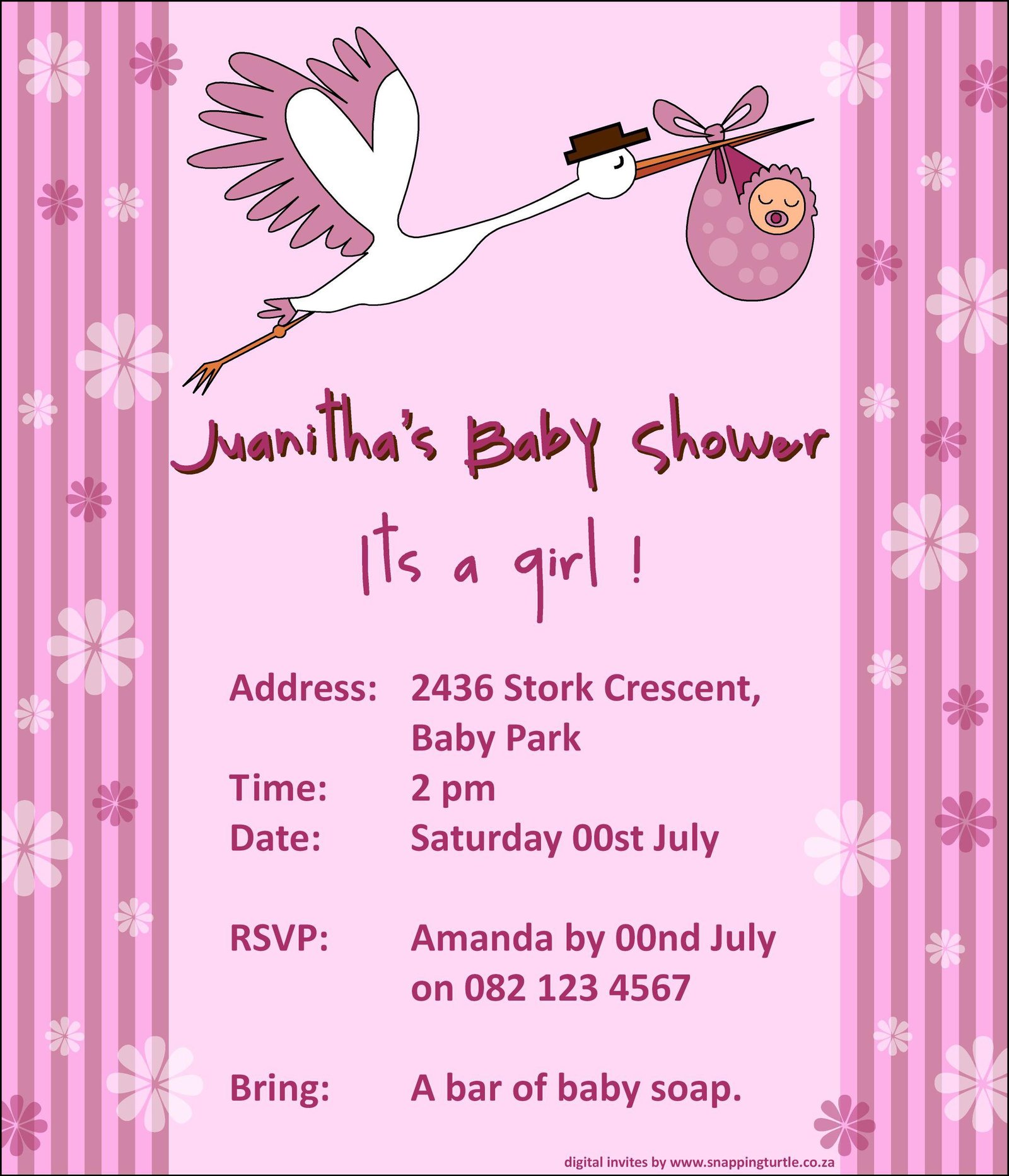 Shower Invitations Print At Home