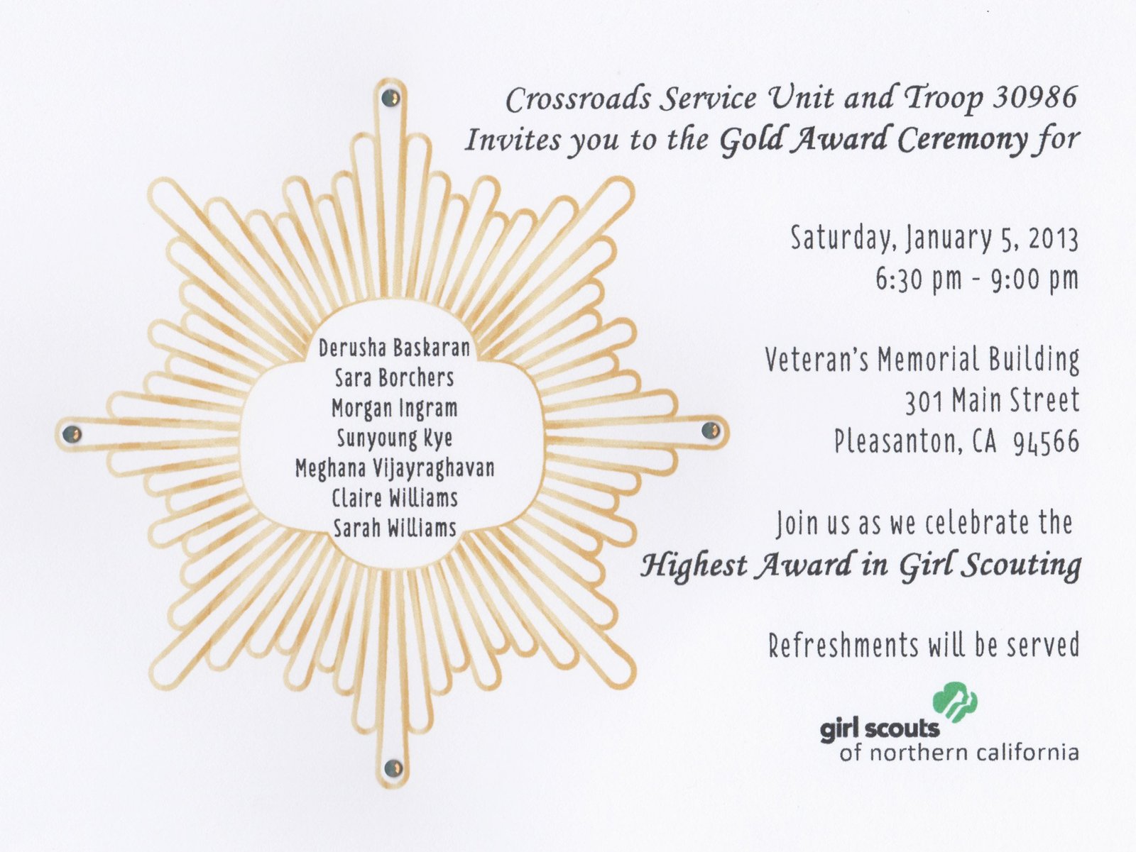 Silver Award Invitations