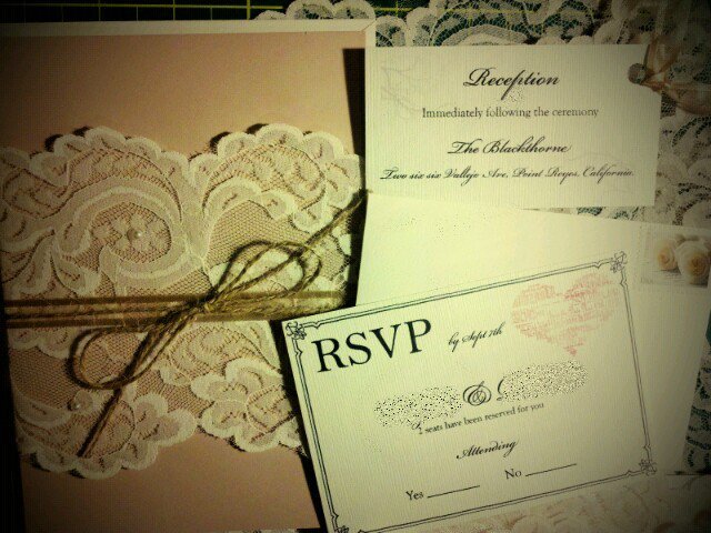 Simple Diy Rustic Wedding Invitations