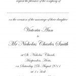 Simple Wedding Invitations Samples