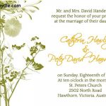 Simple Wedding Reception Invitation Wording