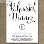 Simple Wedding Rehearsal Invitations