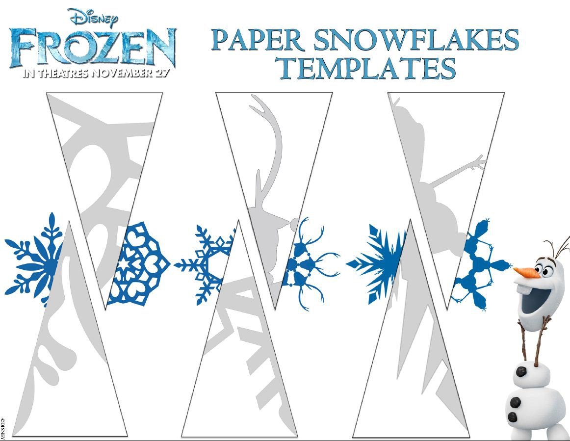 Snowflake Birthday Invitations Templates