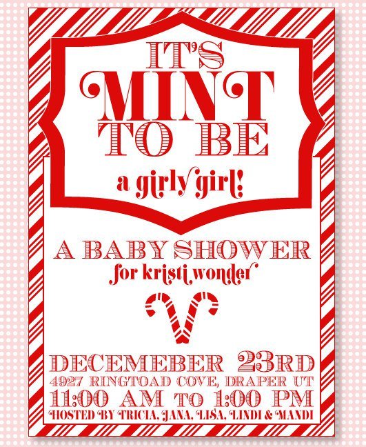 Snowman Party Invitation Baby Shower