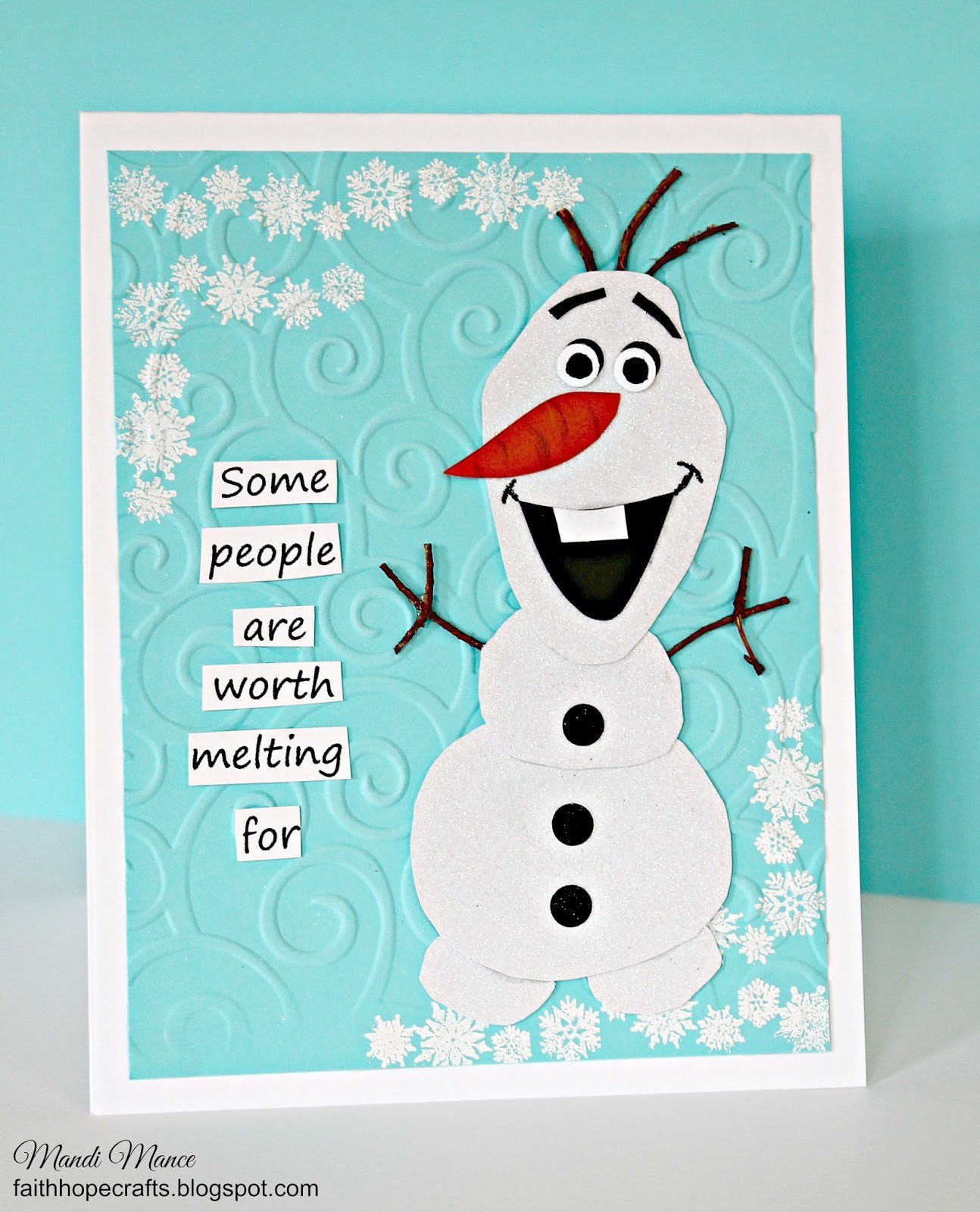 Snowman To Make Birthday Invitations