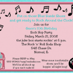 Sock Hop Invitation Wording