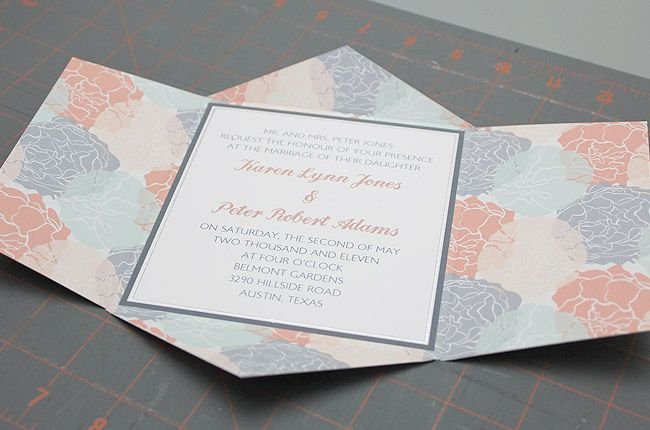 Speckled Paper Printable Paper Invitation