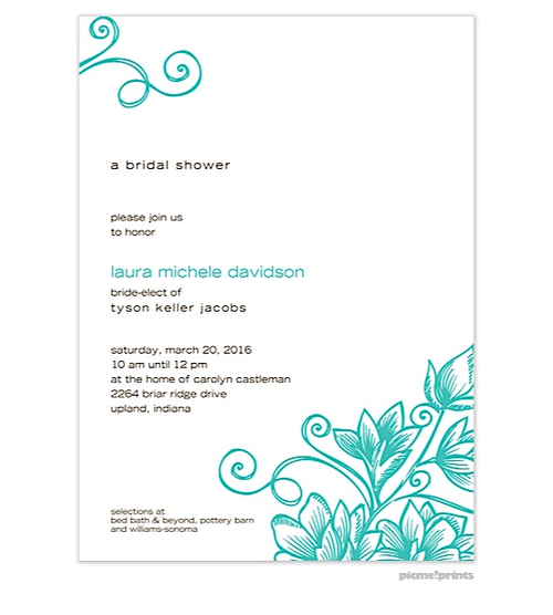 Spring Tea Party Invitations