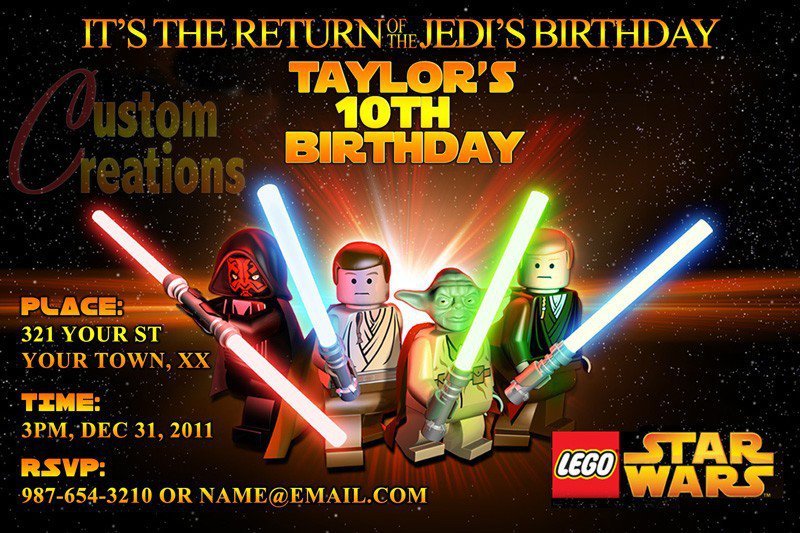 Star Wars Invitations