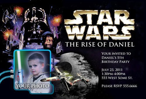 Star Wars Printable Invitations Birthday