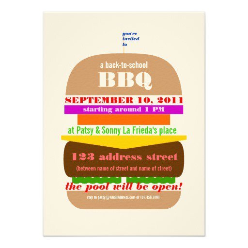 Summer Bbq Party Invitation Template
