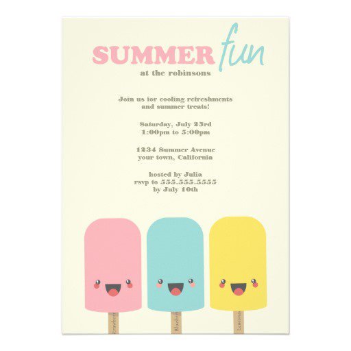 Summer Party Invitations Ideas