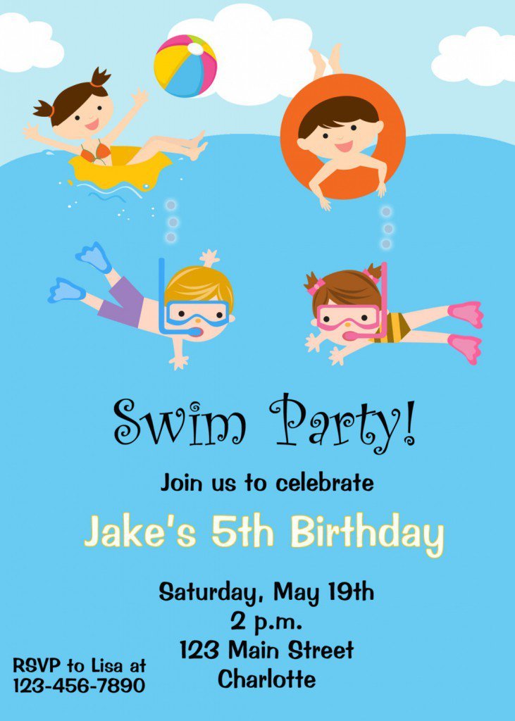 Summer Party Invitations Templates