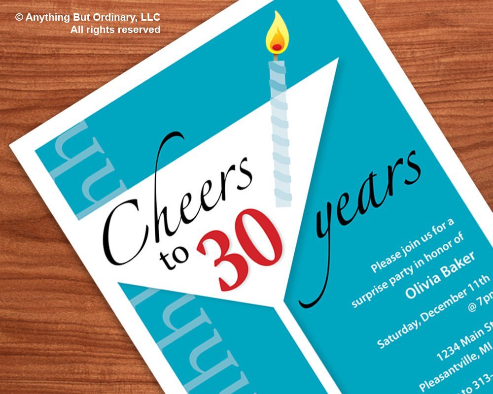 Surprise 30th Birthday Invitation Wording
