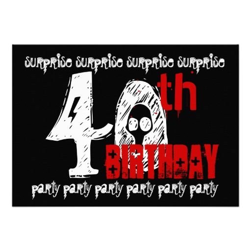Surprise 40th Birthday Invitation Templates
