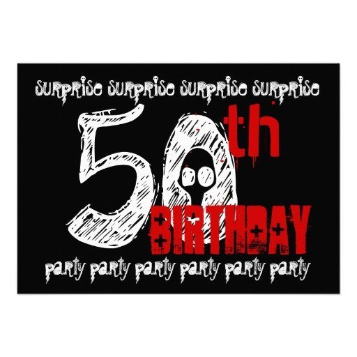 Surprise 50th Birthday Party Invitations Templates