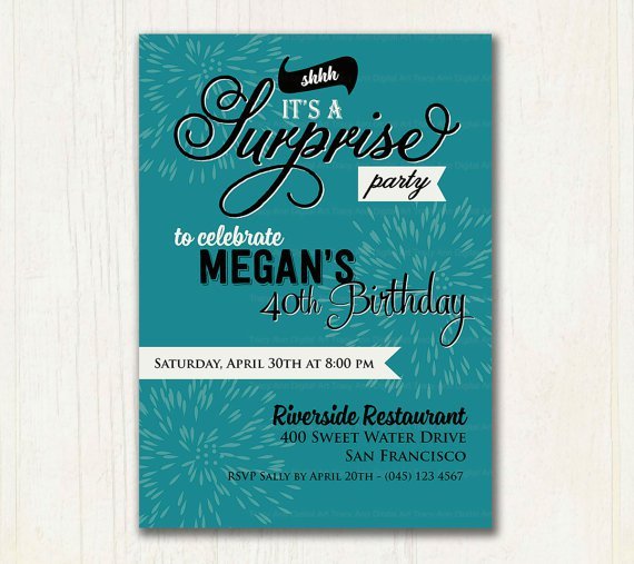 Surprise 65th Birthday Invitation Wording