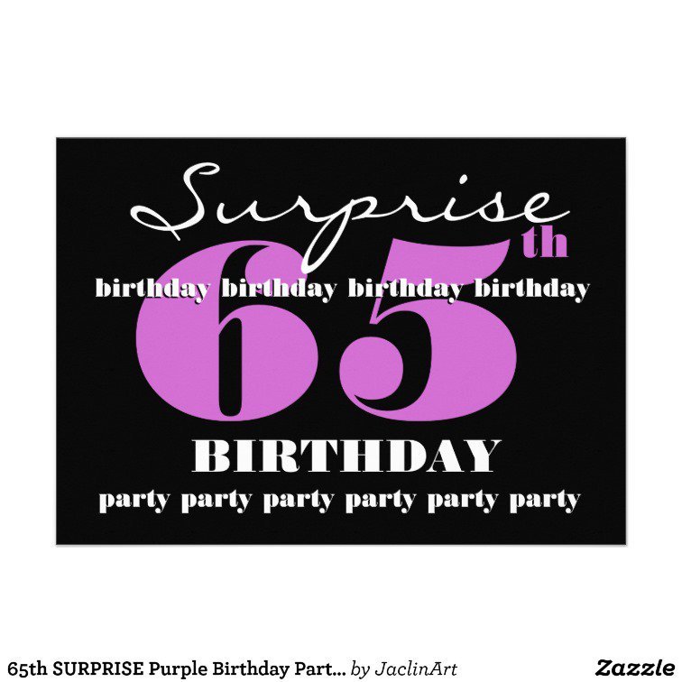 Surprise Birthday Invitations Templates