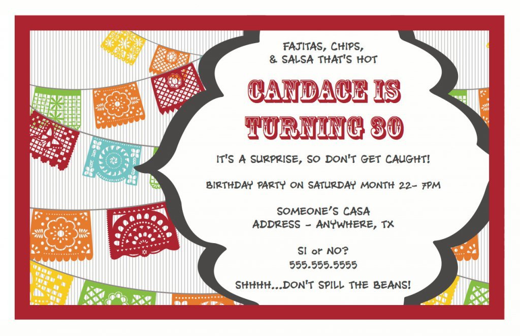 Surprise Party Invitation Templates