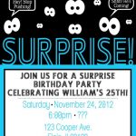Surprise Party Invitations For Men