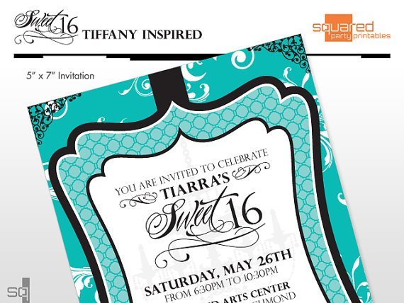 Sweet 16 Invitation Samples