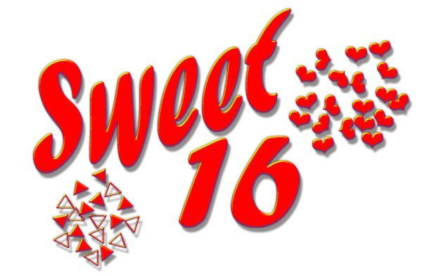 Sweet Sixteen Clip Art Backgrounds