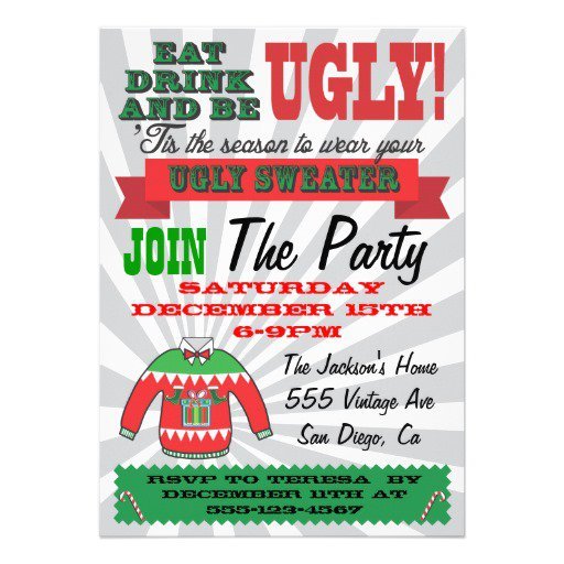 Tacky Sweater Party Invitations Online