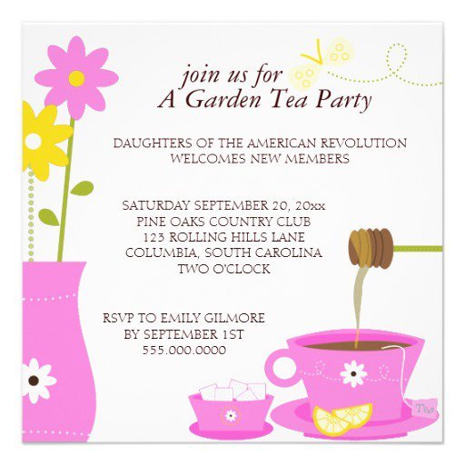 Tea Party Invitations Zazzle