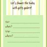 Templates For Boys Baby Shower Invitations