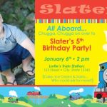 Thomas Invitations Birthday 4 Years