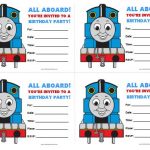 Thomas Invitations Birthday Printable
