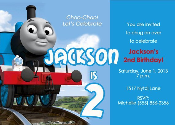 Thomas The Tank Engine Invitations Templates Free