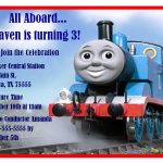 Thomas The Train 3rd Birthday Invitations