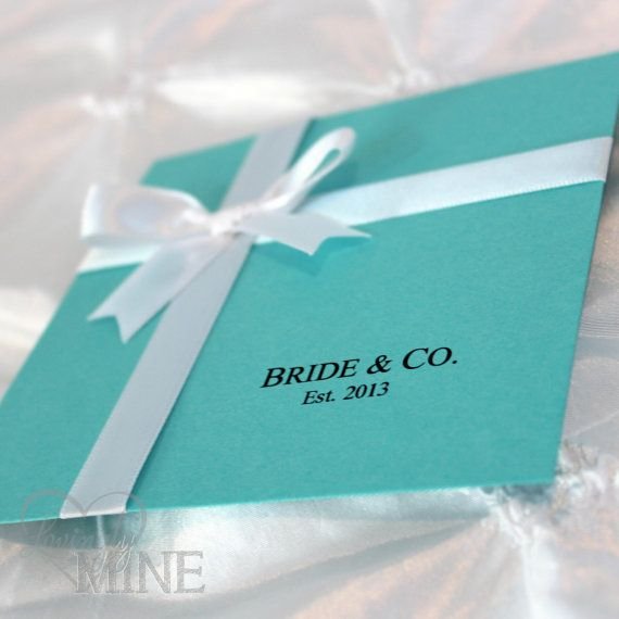 Tiffany Inspired Wedding Invitations