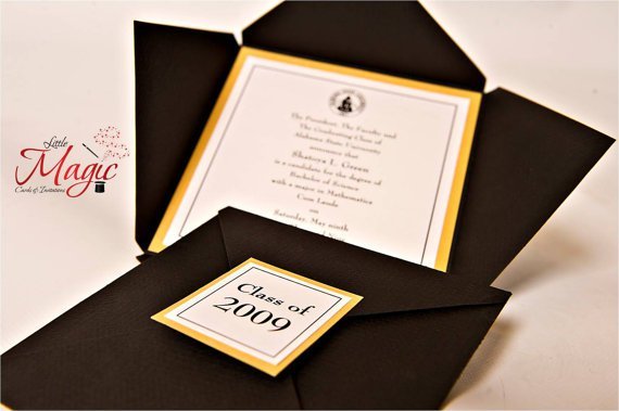 Traditional High School Graduation Invitations