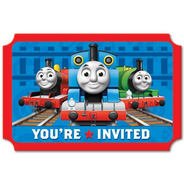 Train Birthday Party Invitations Printable