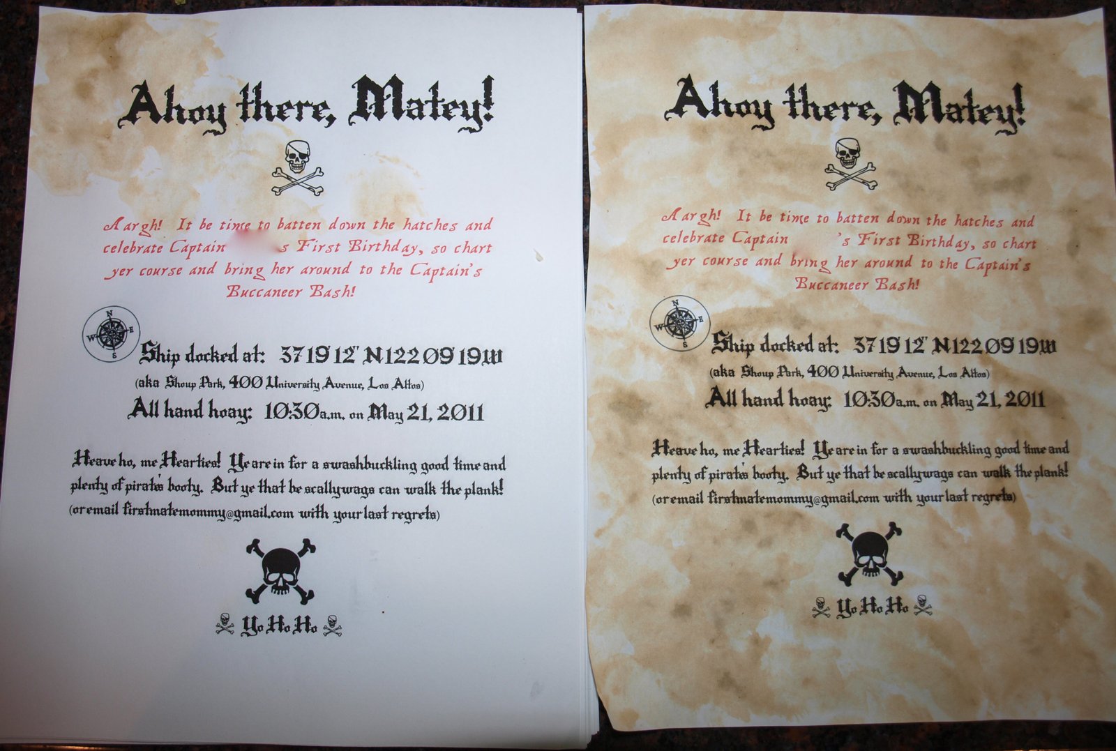 Treasure Map Wedding Invitation Template