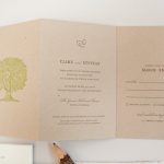 Three Fold Wedding Invitations