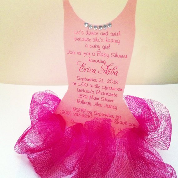 Tutu Party Invitation Template