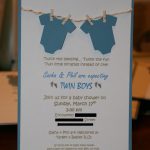 Twin Boy Shower Invitations