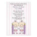 Twin Girls Birthday Invitations
