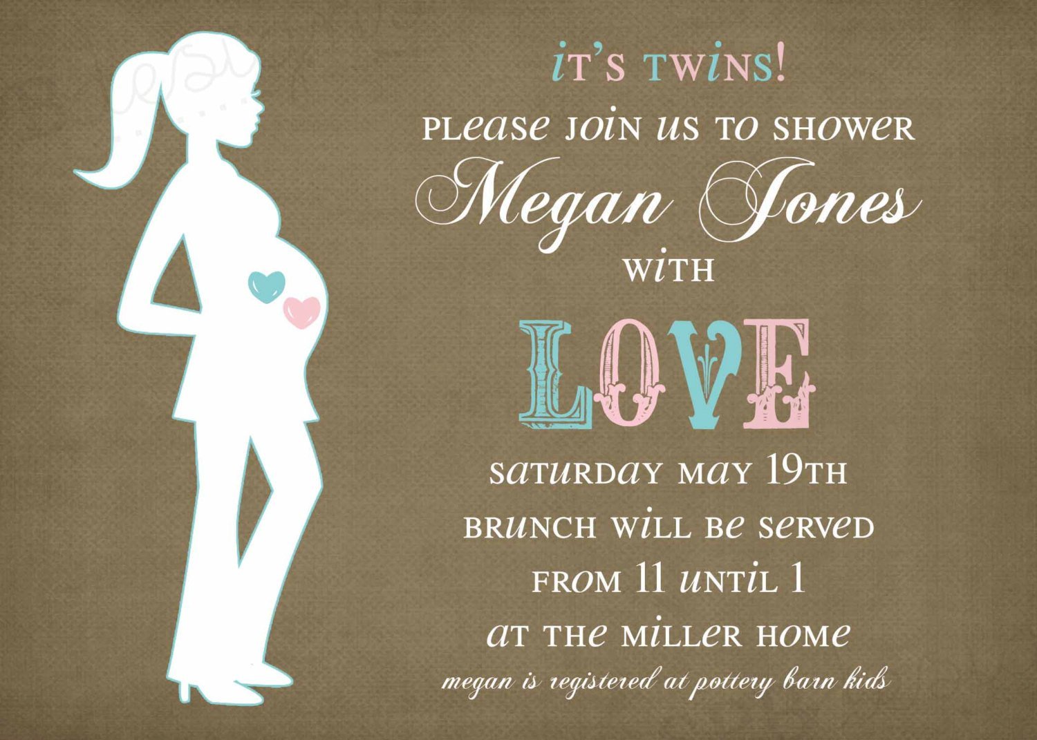 Twin Boy Shower Invitation Wording