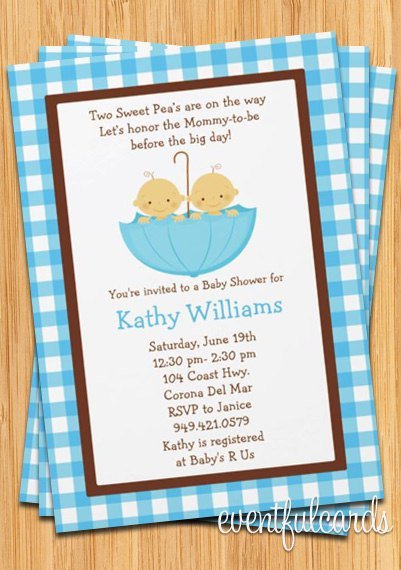 Twins Baby Shower Invitation Walgreens