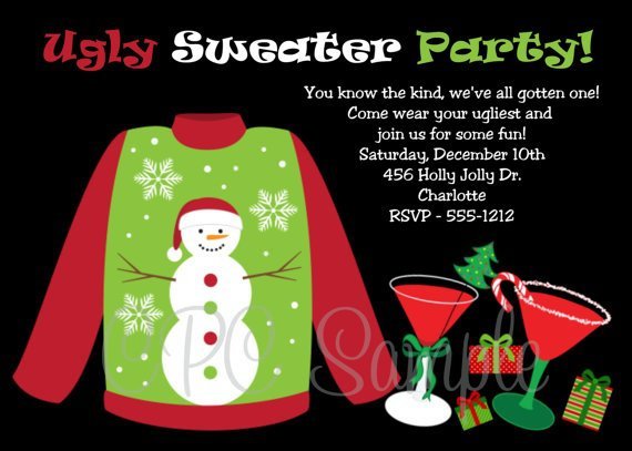 Ugly Sweater Invitation Ideas