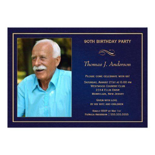Unique 90th Birthday Invitations