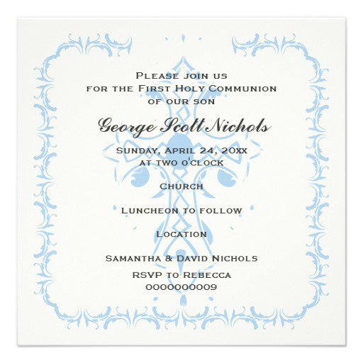 Unique Communion Invitations