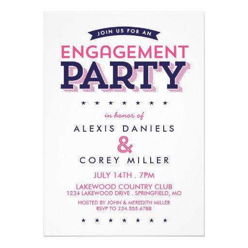 Unique Engagement Party Invitations